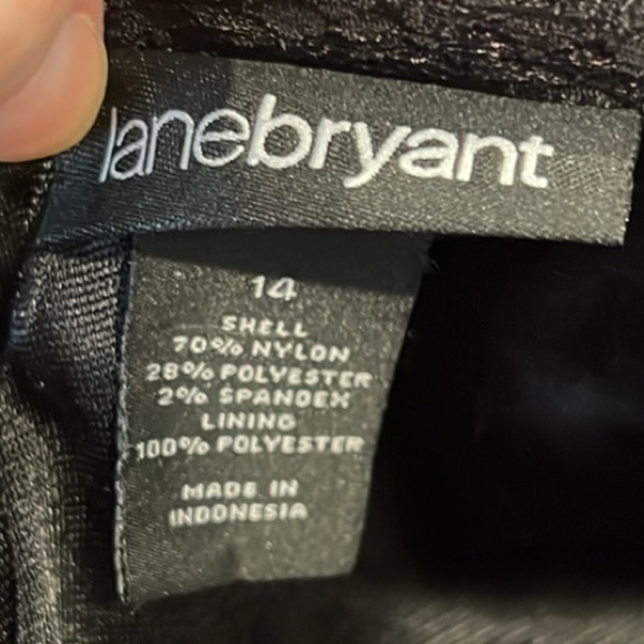 Women’s Lane Bryant black lace back zipper skirt size 14 - Picture 5 of 5